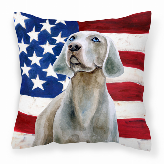 USA Design with Dog Fabric Decorative Pillow