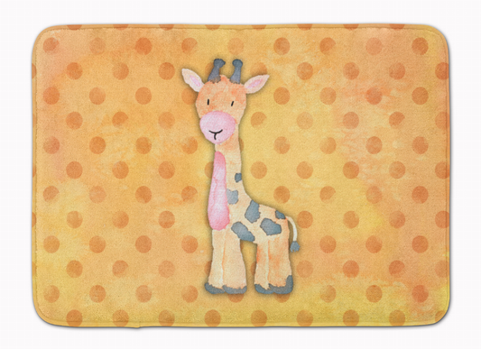 Polkadot Animal Watercolor Machine Washable Memory Foam Mat