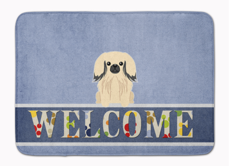 Dog Breed Print Machine Washable Memory Foam Welcome Mat