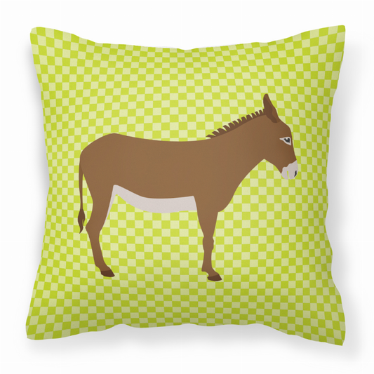 Animal Art Checkboard Design Fabric Decorative Pillow