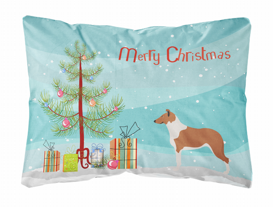 Christmas Tree Dog Art Canvas Fabric Decorative Pillow Style 2