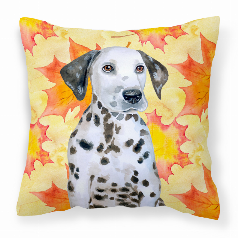 Fall Design with Dog Fabric Decorative Pillow