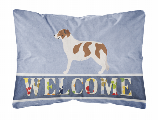 Welcome Dog Art Canvas Fabric Decorative Pillow Style 2