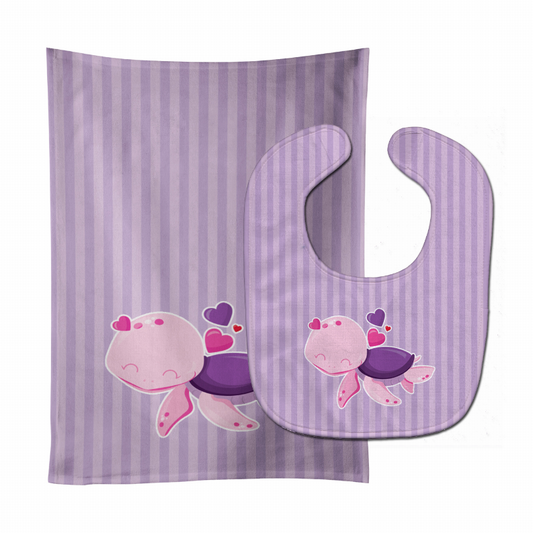 Marine Life Baby Bib & Burp Cloth