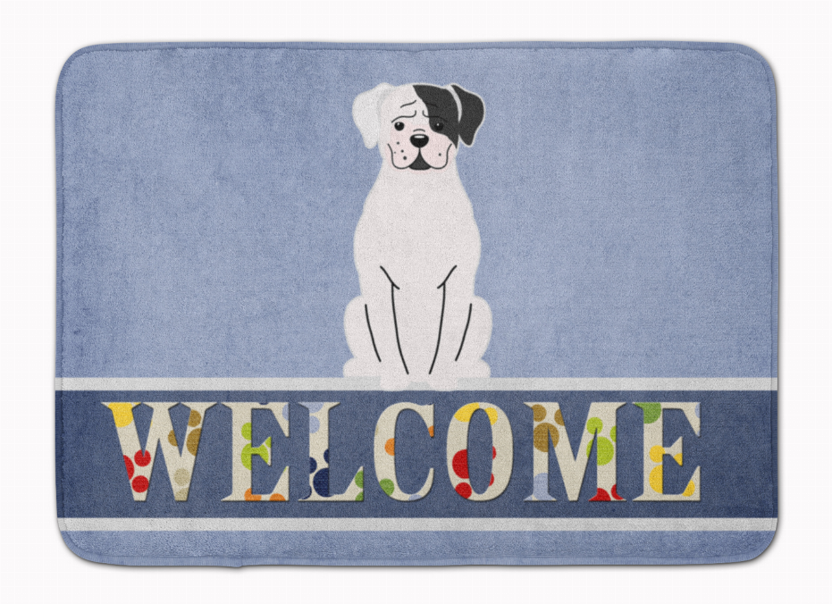 Dog Breed Print Machine Washable Memory Foam Welcome Mat