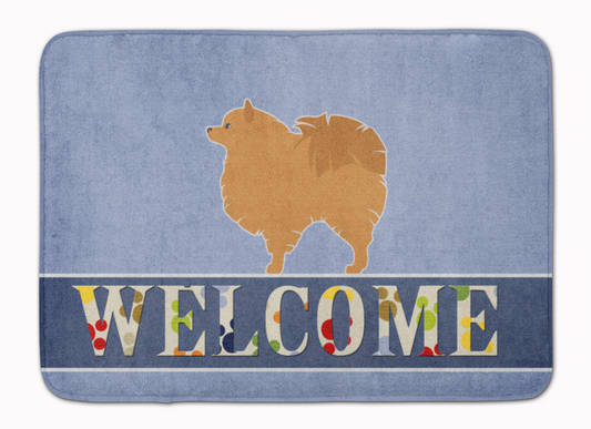 Dog Breed Print Machine Washable Memory Foam Welcome Mat