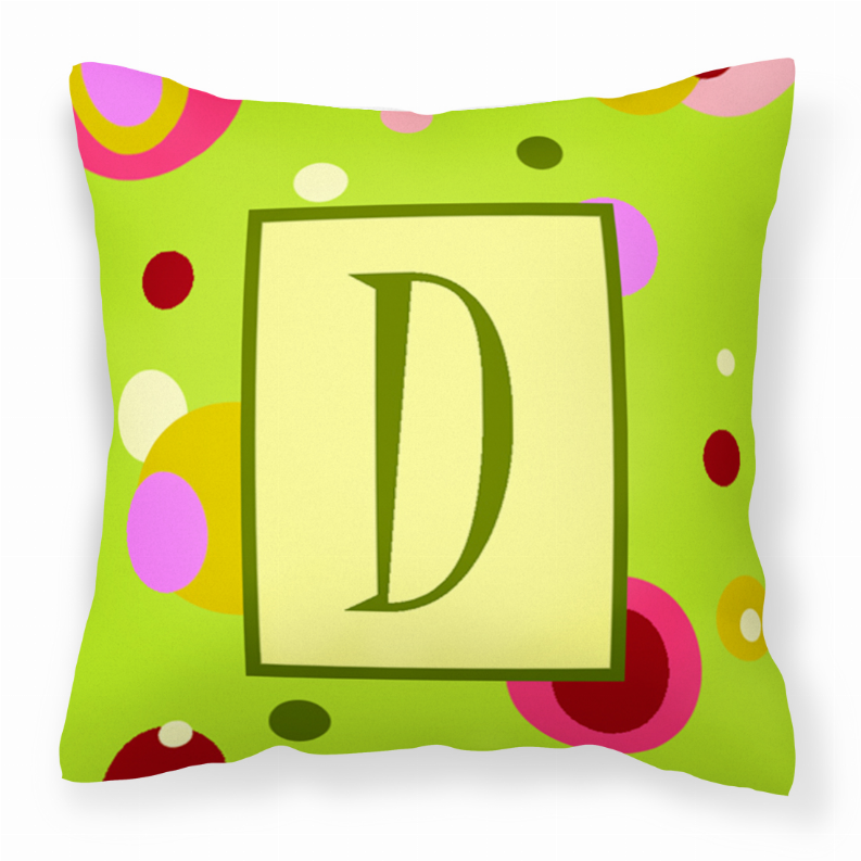 Monogram Letter Fabric Decorative Pillow