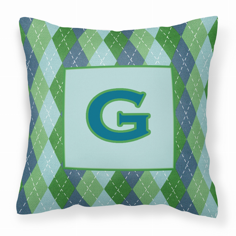 Monogram Letter Fabric Decorative Pillow