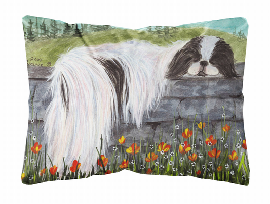 Dog Portrait/Landscape Painting Fabric Decorative Pillow