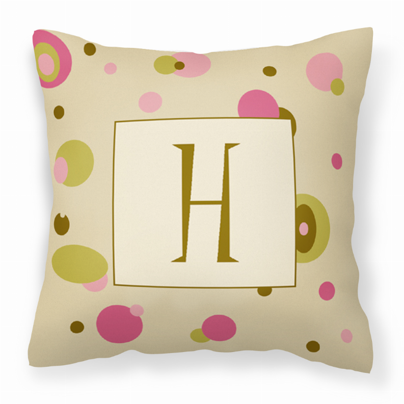 Monogram Letter Fabric Decorative Pillow