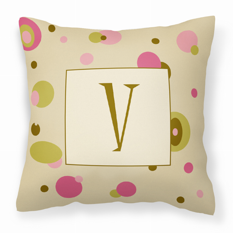 Monogram Letter Fabric Decorative Pillow