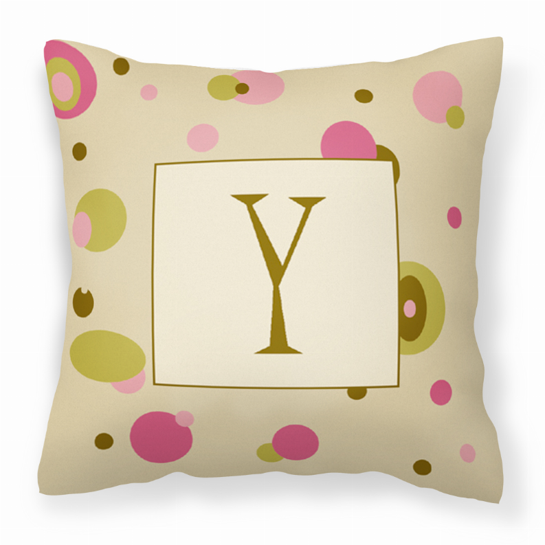 Monogram Letter Fabric Decorative Pillow