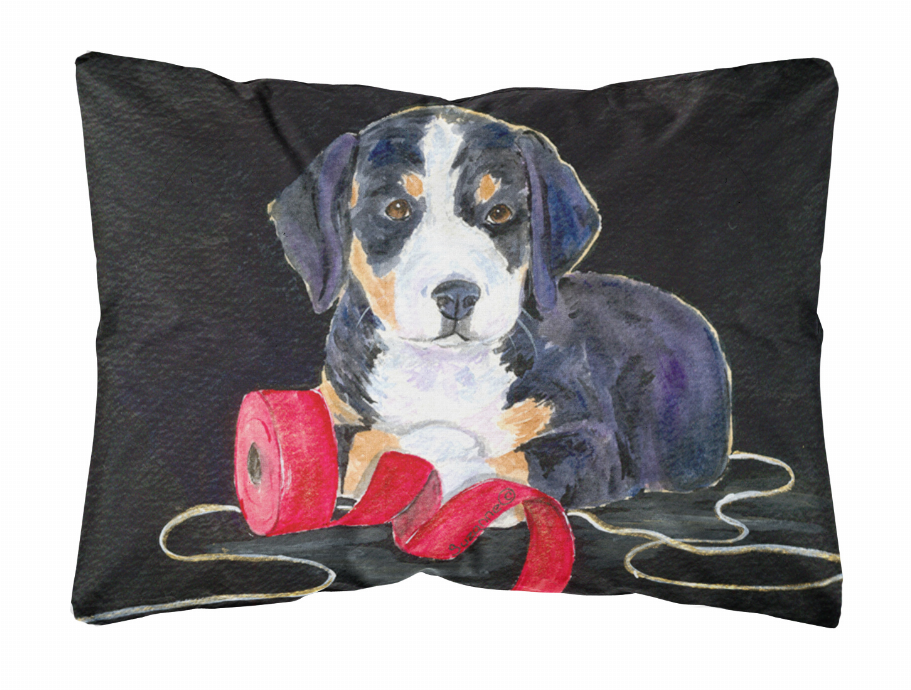 Dog Portrait/Landscape Painting Fabric Decorative Pillow