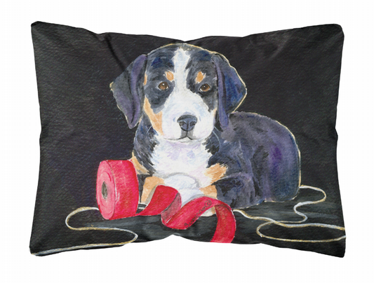 Dog Portrait/Landscape Painting Fabric Decorative Pillow