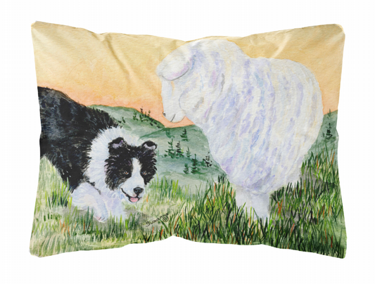 Dog Portrait/Landscape Painting Fabric Decorative Pillow