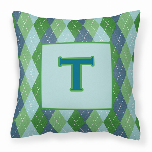 Monogram Letter Fabric Decorative Pillow