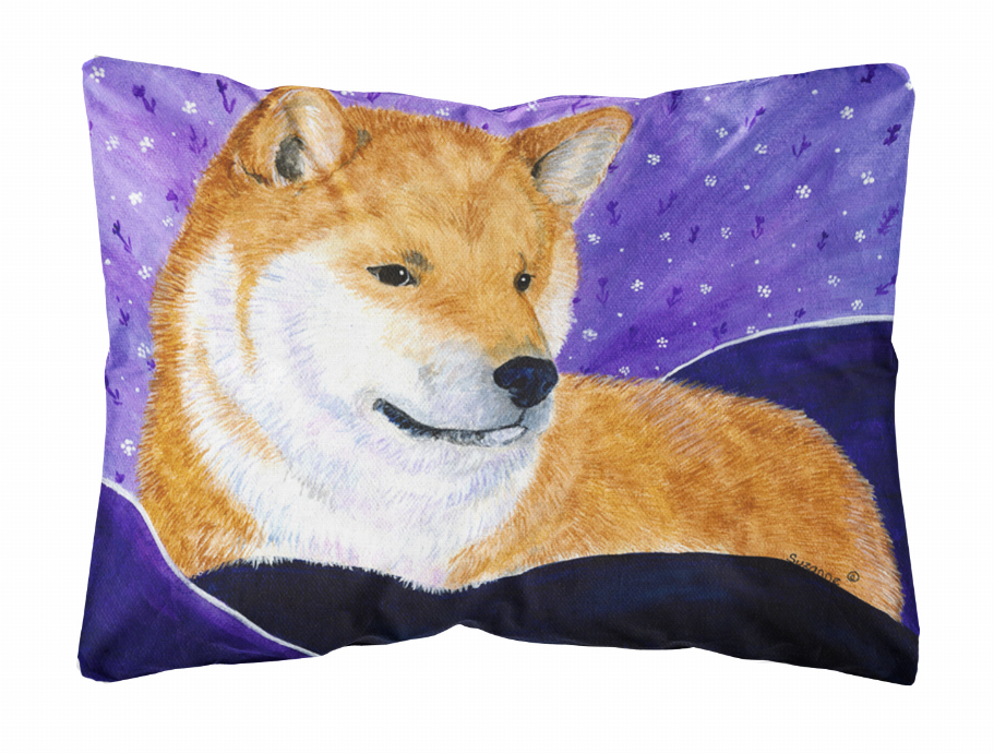 Dog Portrait/Landscape Painting Fabric Decorative Pillow