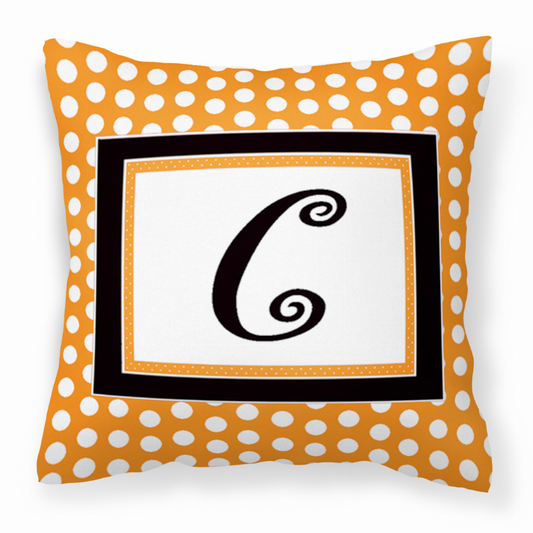 Monogram Letter Fabric Decorative Pillow