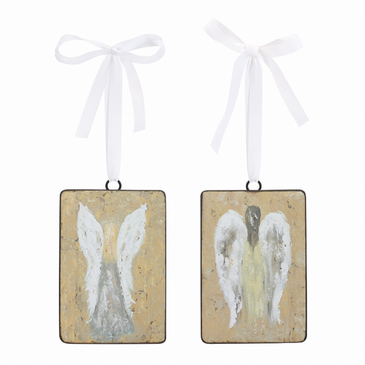 Angel Ornament (Set of 12) 4.25"L x 6.75"H Iron