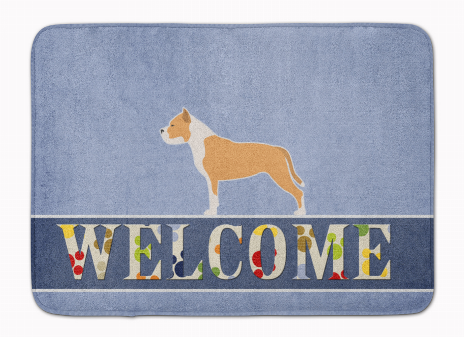 Dog Breed Print Machine Washable Memory Foam Welcome Mat