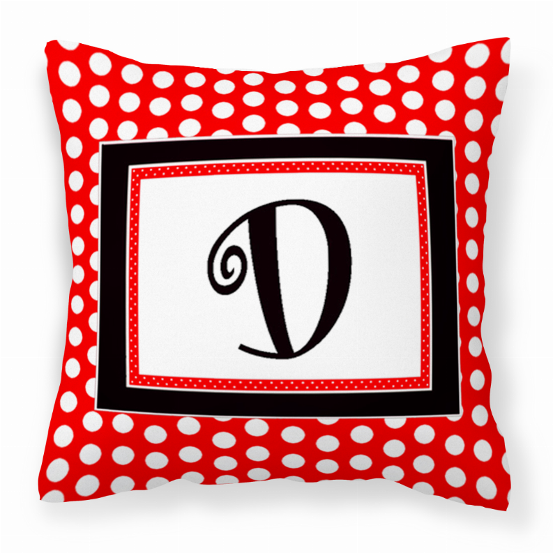 Monogram Letter Fabric Decorative Pillow