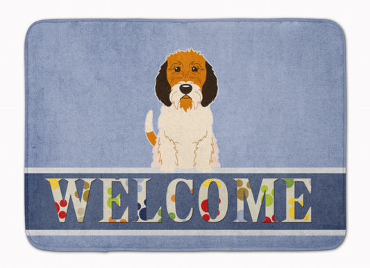 Dog Breed Print Machine Washable Memory Foam Welcome Mat