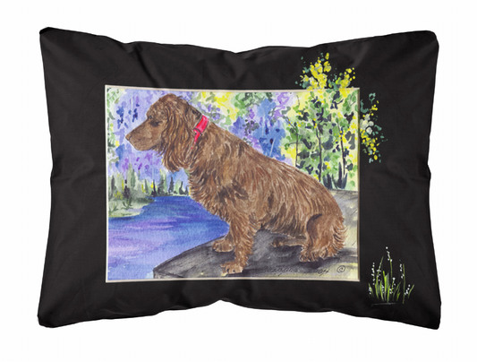 Dog Portrait/Landscape Painting Fabric Decorative Pillow