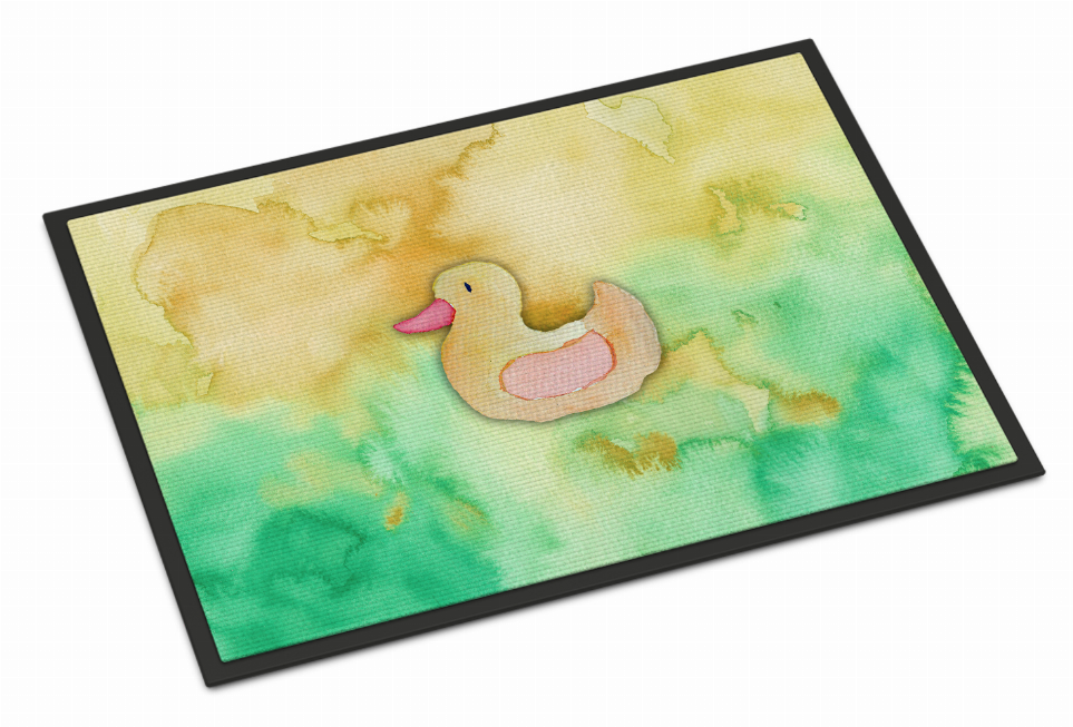 Animal Bathing Watercolor Art Indoor or Outdoor Mat