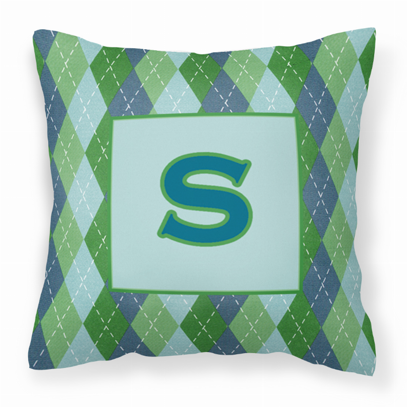 Monogram Letter Fabric Decorative Pillow