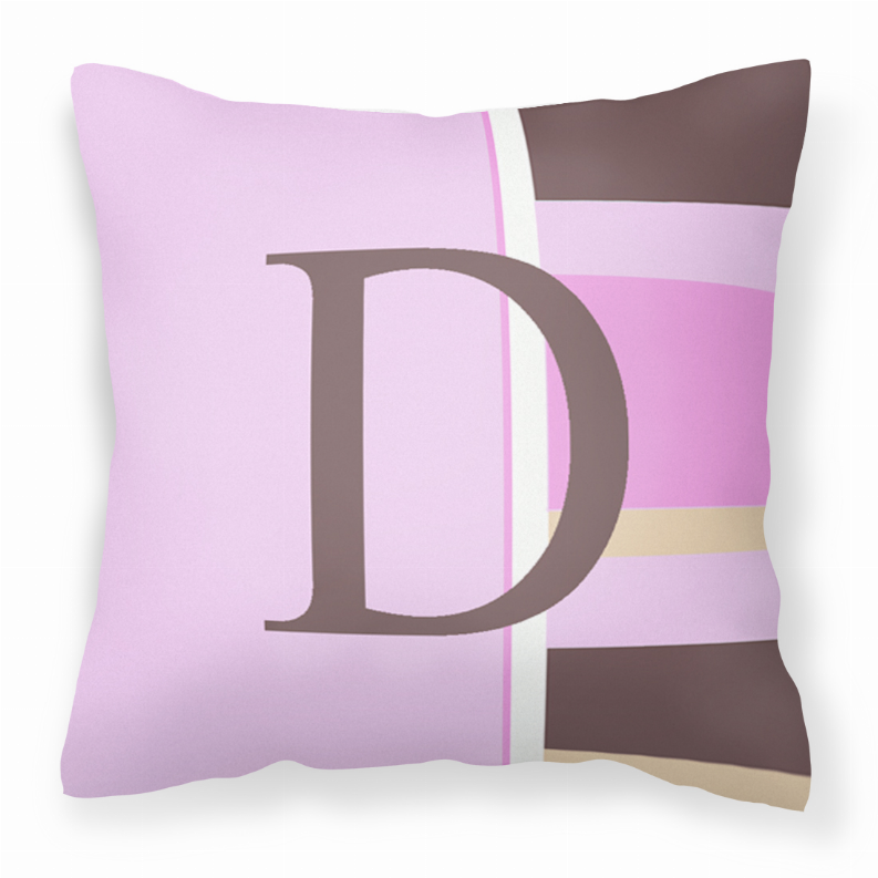 Monogram Letter Fabric Decorative Pillow