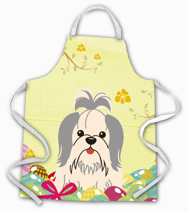 Easter Eggs Apron (Dog Breed Print)