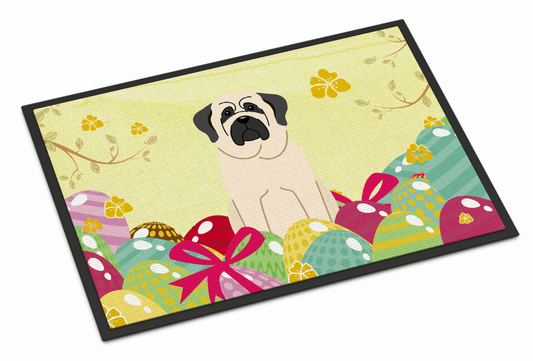 Easter Eggs Dog Art Indoor or Outdoor Mat