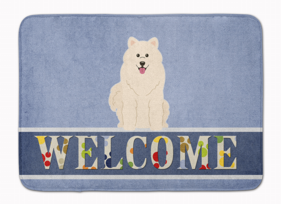 Dog Breed Print Machine Washable Memory Foam Welcome Mat