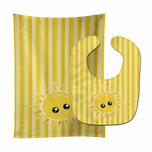 Sunshine Baby Bib & Burp Cloth