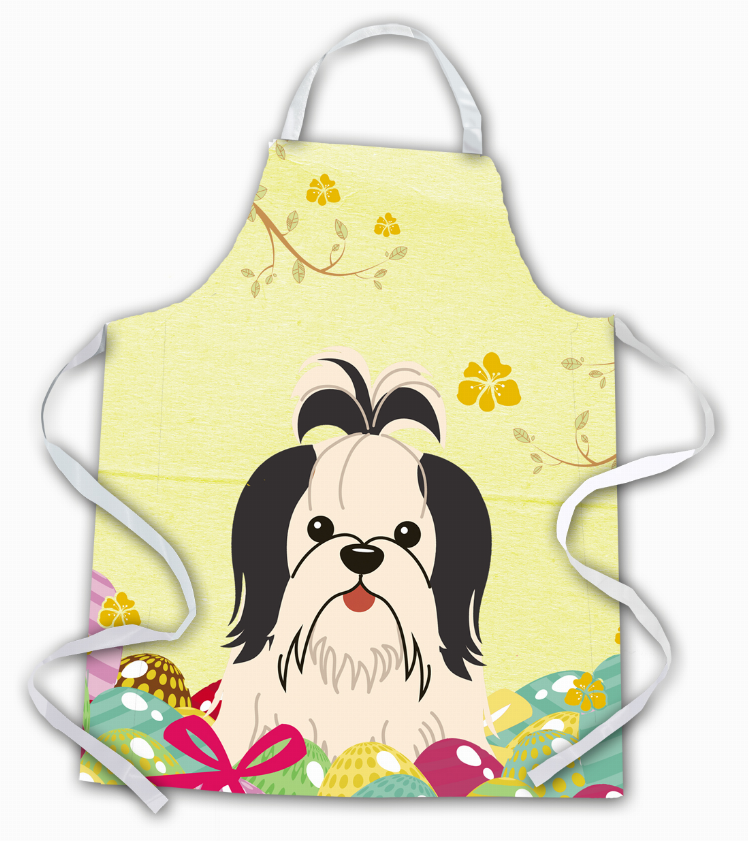 Easter Eggs Apron (Dog Breed Print)