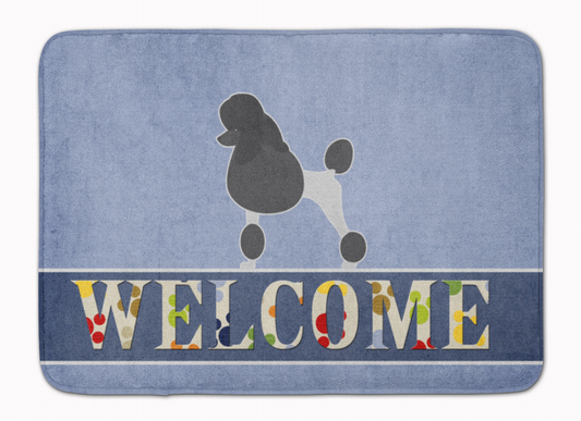 Dog Breed Print Machine Washable Memory Foam Welcome Mat