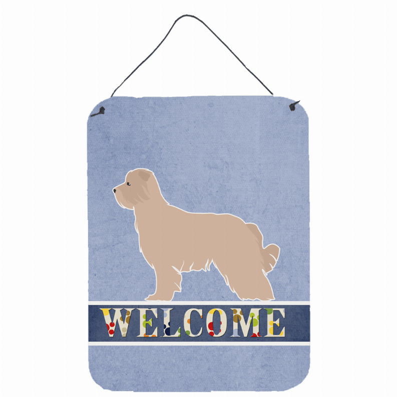 Welcome Sign with Dog Wall or Door Hanging Prints