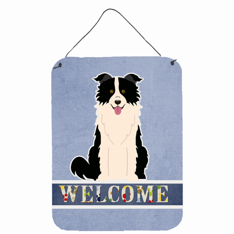 Welcome Sign with Dog Wall or Door Hanging Prints