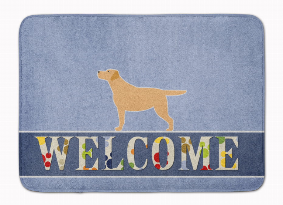 Dog Breed Print Machine Washable Memory Foam Welcome Mat