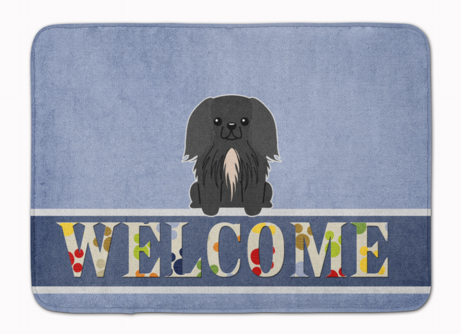 Dog Breed Print Machine Washable Memory Foam Welcome Mat