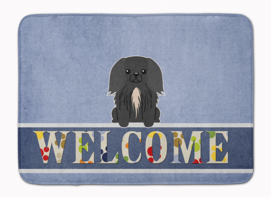 Dog Breed Print Machine Washable Memory Foam Welcome Mat