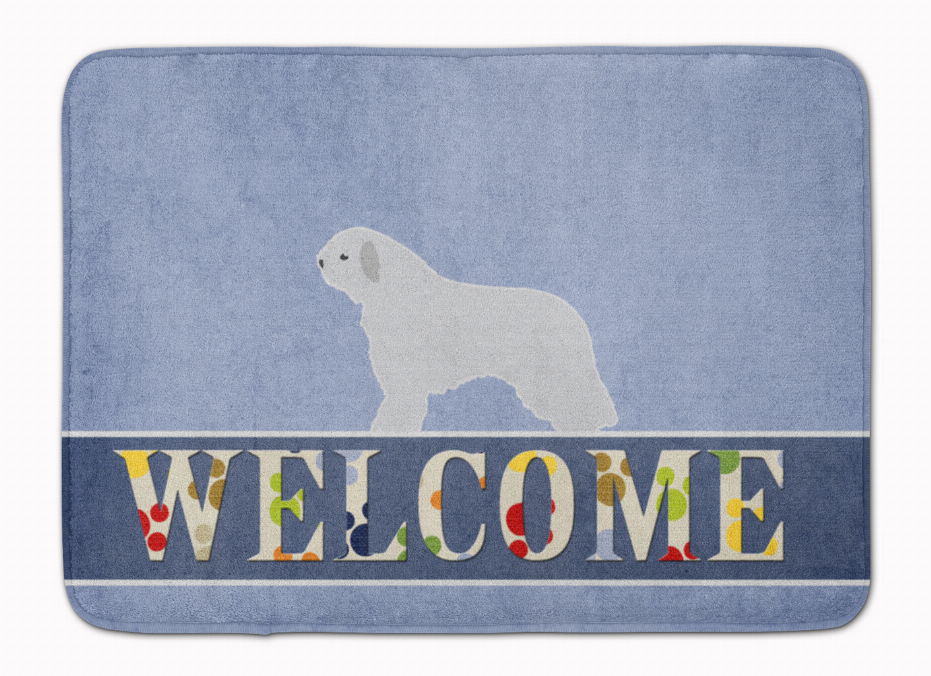 Dog Breed Print Machine Washable Memory Foam Welcome Mat