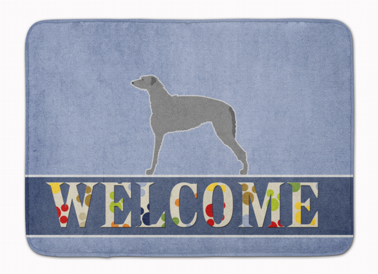 Dog Breed Print Machine Washable Memory Foam Welcome Mat