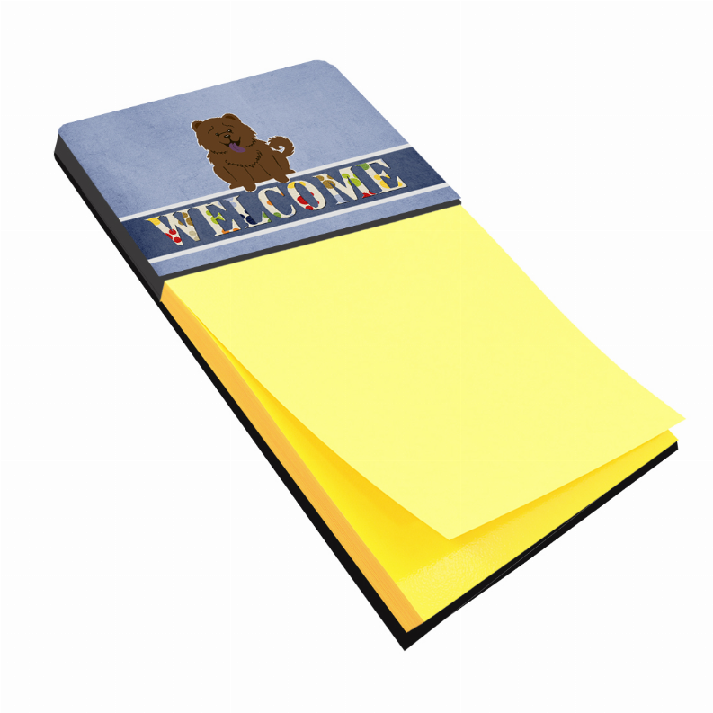 Welcome Design with Dog Sticky Note Holder