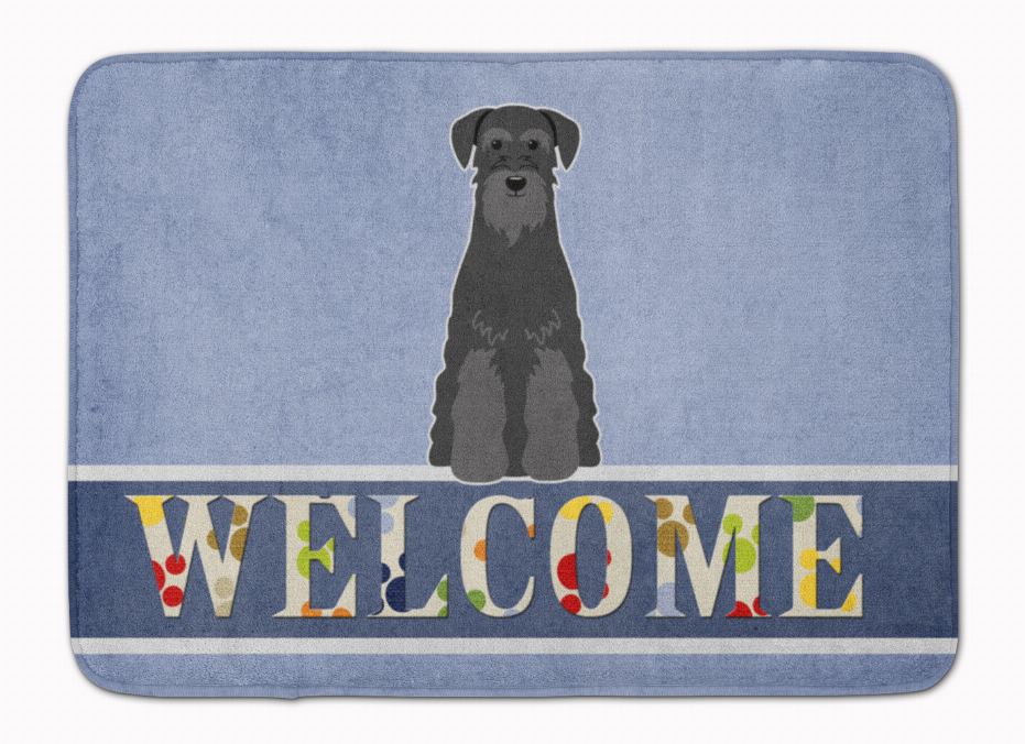 Dog Breed Print Machine Washable Memory Foam Welcome Mat