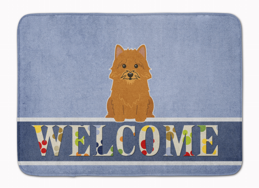 Dog Breed Print Machine Washable Memory Foam Welcome Mat