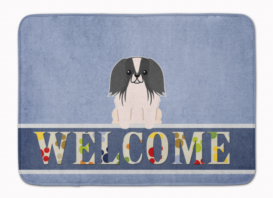 Dog Breed Print Machine Washable Memory Foam Welcome Mat