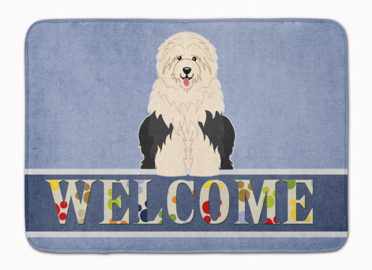 Dog Breed Print Machine Washable Memory Foam Welcome Mat