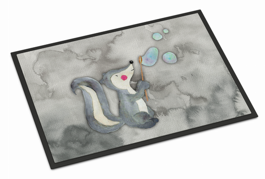 Animal Bathing Watercolor Art Indoor or Outdoor Mat