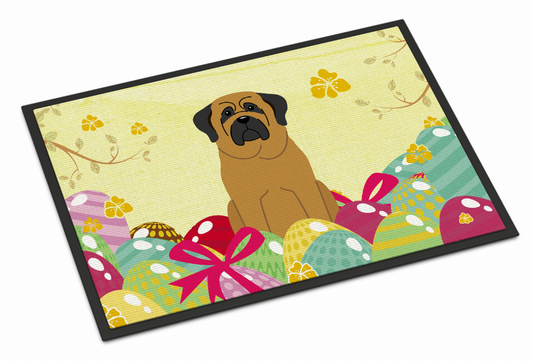 Easter Eggs Dog Art Indoor or Outdoor Mat